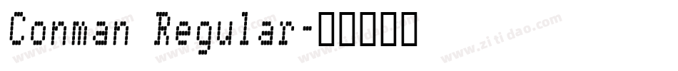 Conman Regular字体转换